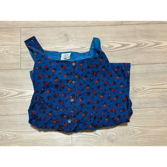 Laura Ashley Floral Corduroy VTG Baggy Jumpsuit Size Medium 80/90s Great Britain - Picture 3 of 15